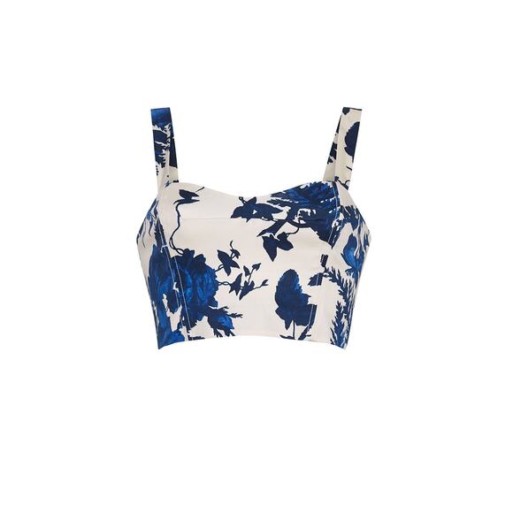 Cara Cara Opal Crop Top in Rosehip Blue 6 - Picture 3 of 4